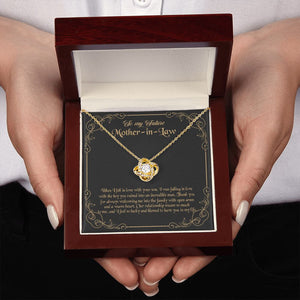Future Mother In Law - Thank You For Always Welcoming Me - Love Knot Necklace
