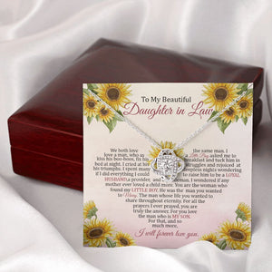 Daughter In Law - I Will Forever Love You - Love Knot Necklace