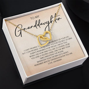 Granddaughter - Grandma - Love You For The Rest Of Life - Forever Love Necklace