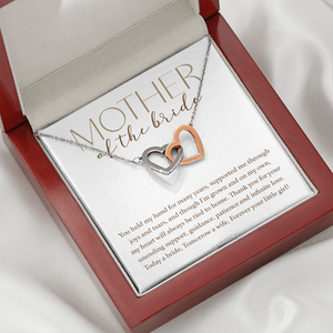 Mother Of The Bride - Forever Your Little Girl - Interlocking Hearts Necklace SO176T