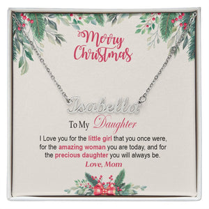 Daughter Mom - The Little Girl - Customized Necklace