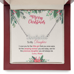Daughter Mom - The Little Girl - Customized Necklace