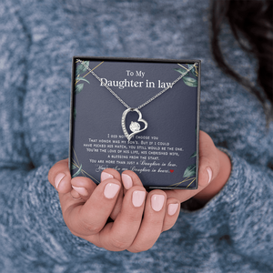 To My Daughter In Law - You Are Also My Daughter In Heart - Forever Love Necklace SO179V