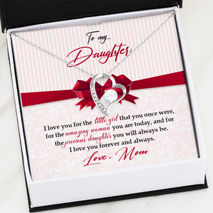 To My Daughter - I Love You For The Little Girl - Forever Love Necklace SO157V