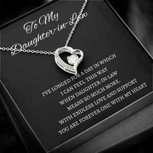 Daughter In Law - You Are Forever One - Forever Love Necklace