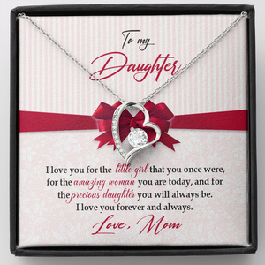 To My Daughter - I Love You For The Little Girl - Forever Love Necklace SO157V