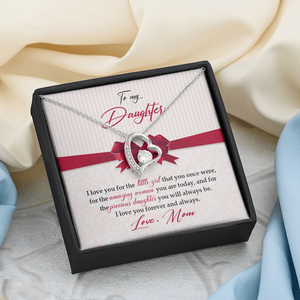 To My Daughter - I Love You For The Little Girl - Forever Love Necklace SO157V