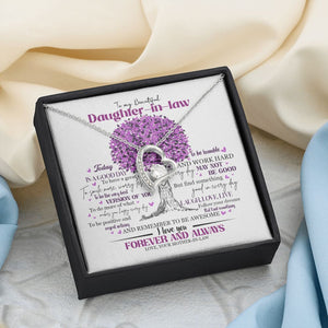 Daughter In Law - Mother In Law - Believe In Yourself - Forever Love Necklace