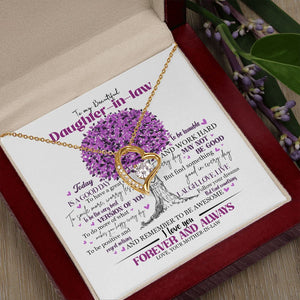 Daughter In Law - Mother In Law - Believe In Yourself - Forever Love Necklace