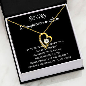 Daughter In Law - You Are Forever One - Forever Love Necklace