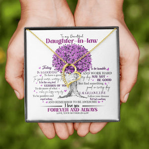 Daughter In Law - Mother In Law - Believe In Yourself - Forever Love Necklace