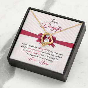 To My Daughter - I Love You For The Little Girl - Forever Love Necklace SO157V