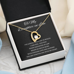 Daughter In Law - You Are Forever One - Forever Love Necklace