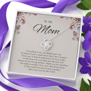 To My Mom You Are The World To Me Necklace SO81