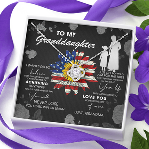 To My Granddaughter - Just Go Forth & Aim For The Skies - Necklace DR08