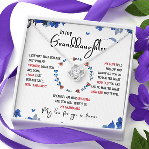 To My Granddaughter My Love For You Is Forever - Necklace SO35T