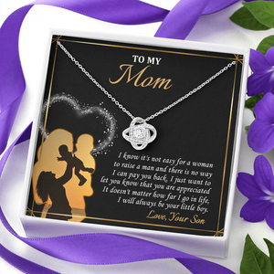 To My Mom - I Love You Forever And Always - Necklace SO119V