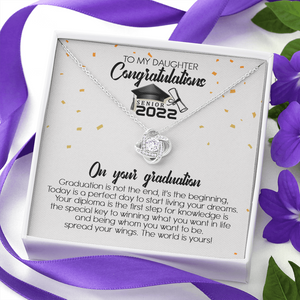 To My Daughter - Congratulation On Your Graduation - Necklace SO107T