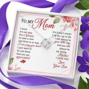 To My Mom - Always Be Your Little Boy - Necklace SO06V
