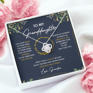 To My Granddaughter Never Forget Your Way Back Home - Necklace SO33V