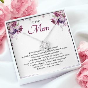 To My Mom You Are The World To Me Necklace SO25V