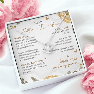 To My Mother In Law Thank You For Sharing Your Son Necklace SO23T