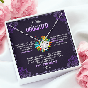 To My Daughter - Never Forget That I Love You - Hippie Necklace SO114T