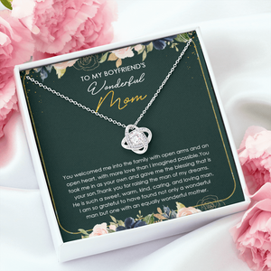 To My Boyfriend's Mom Thank You For Raising The Man Of My Dreams Necklace SO22V
