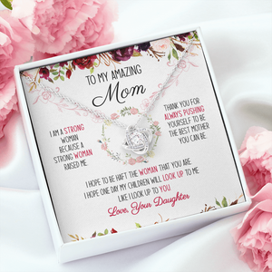 To My Amazing Mom You're The Best Mom Ever Necklace SO51V1