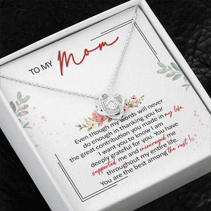 To My Mom You Are The Best Among The Rest Necklace SO61