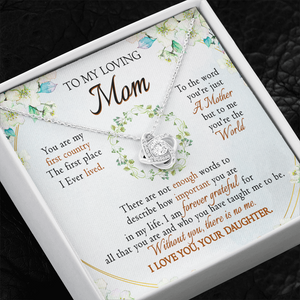 To My Loving Mom - You're The World To Me - Necklace SO52V