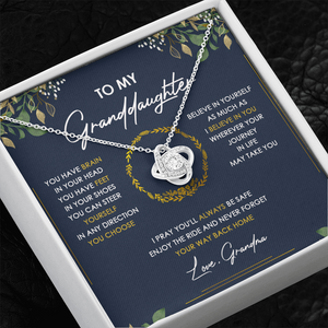 To My Granddaughter Never Forget Your Way Back Home - Necklace SO33V