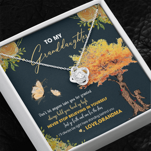 To My Granddaughter - Always Hold Your Head Up High - Necklace DR13