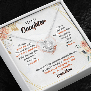 To My Daughter I Am Incomplete Without You - Necklace SO44V