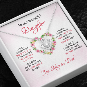 To Our Daughter - We Will Always Love You - Necklace SO95