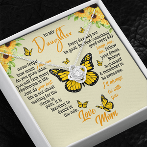 To My Daughter - Never Forget How Much I Love You - Necklace SO121T