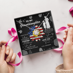 To My Granddaughter - Just Go Forth & Aim For The Skies - Necklace DR08