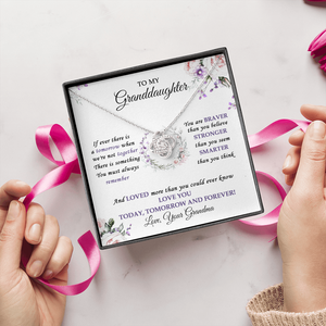 To My Granddaughter Love You Today, Tomorrow And Forever - Necklace SO32V