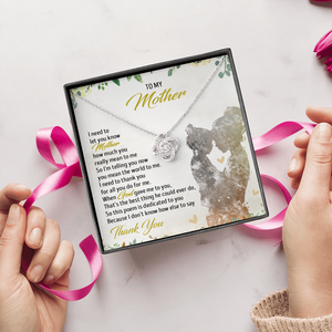 To My Mother - You Mean The World To Me - Necklace SO56T