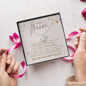Dear Mom You're The Reason Behind My Smile Necklace SO21T