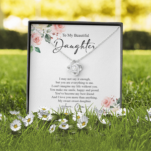 To My Daughter I Love You More Than Anything Necklace SO71