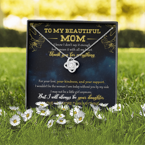 To My Beautiful Mom - I Love You More Than Anything - Necklace SO05V