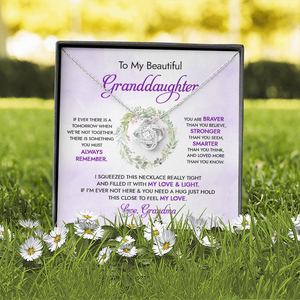 To My Beautiful Granddaughter - My Love And Light - Necklace DR18