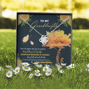 To My Granddaughter - Always Hold Your Head Up High - Necklace DR13