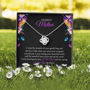To My Mom In Heaven - I Miss The Warmth Of Your Gentle Hug - Necklace SO90V