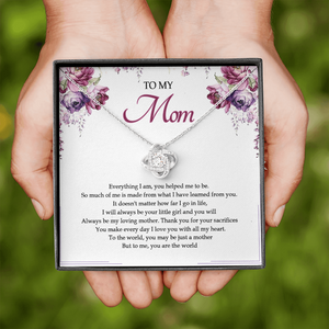 To My Mom You Are The World To Me Necklace SO25V