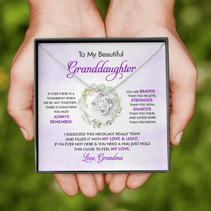 To My Beautiful Granddaughter - My Love And Light - Necklace DR18