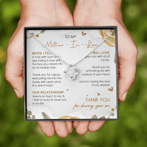To My Mother In Law Thank You For Sharing Your Son Necklace SO23T