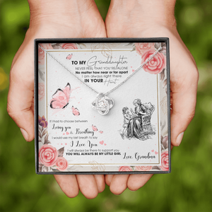 To My Granddaughter - I AM Right There In Your Heart - Necklace DR15