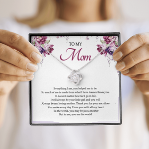 To My Mom You Are The World To Me Necklace SO25V